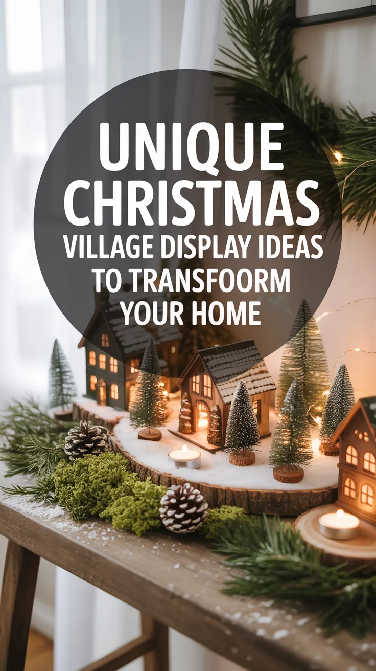 Unique Christmas Village Display Ideas to Transform Your Home – Pinterest image