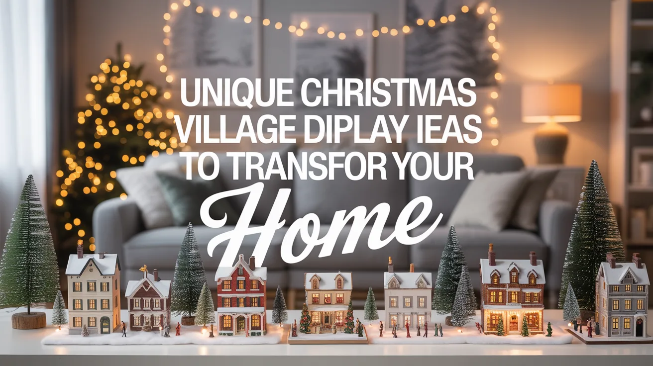 Unique Christmas Village Display Ideas to Transform Your Home hero image
