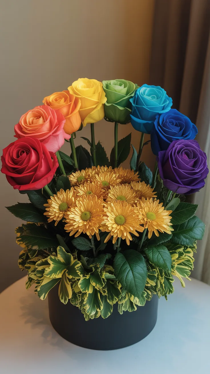 15. Rainbow’s End Centerpiece
