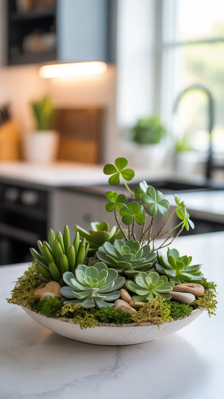 4. Shamrock Succulent Bowl