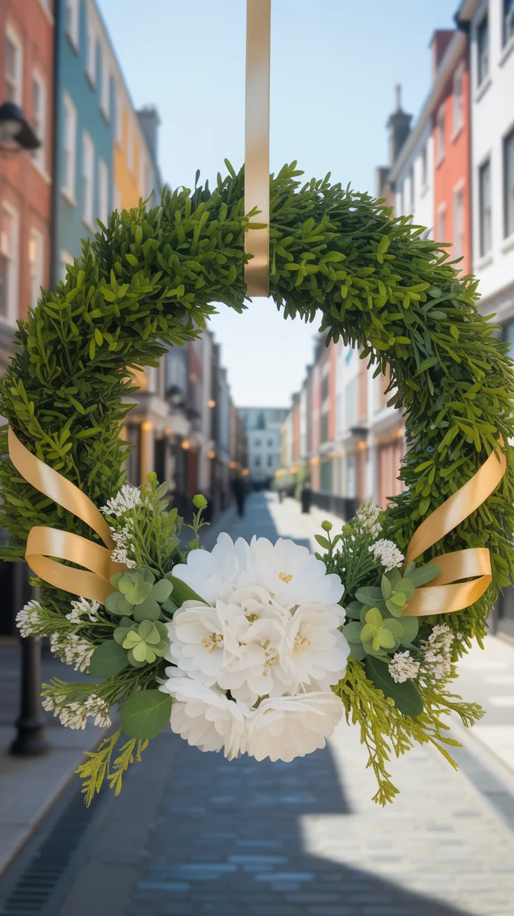 7. Dublin Door Wreath Design