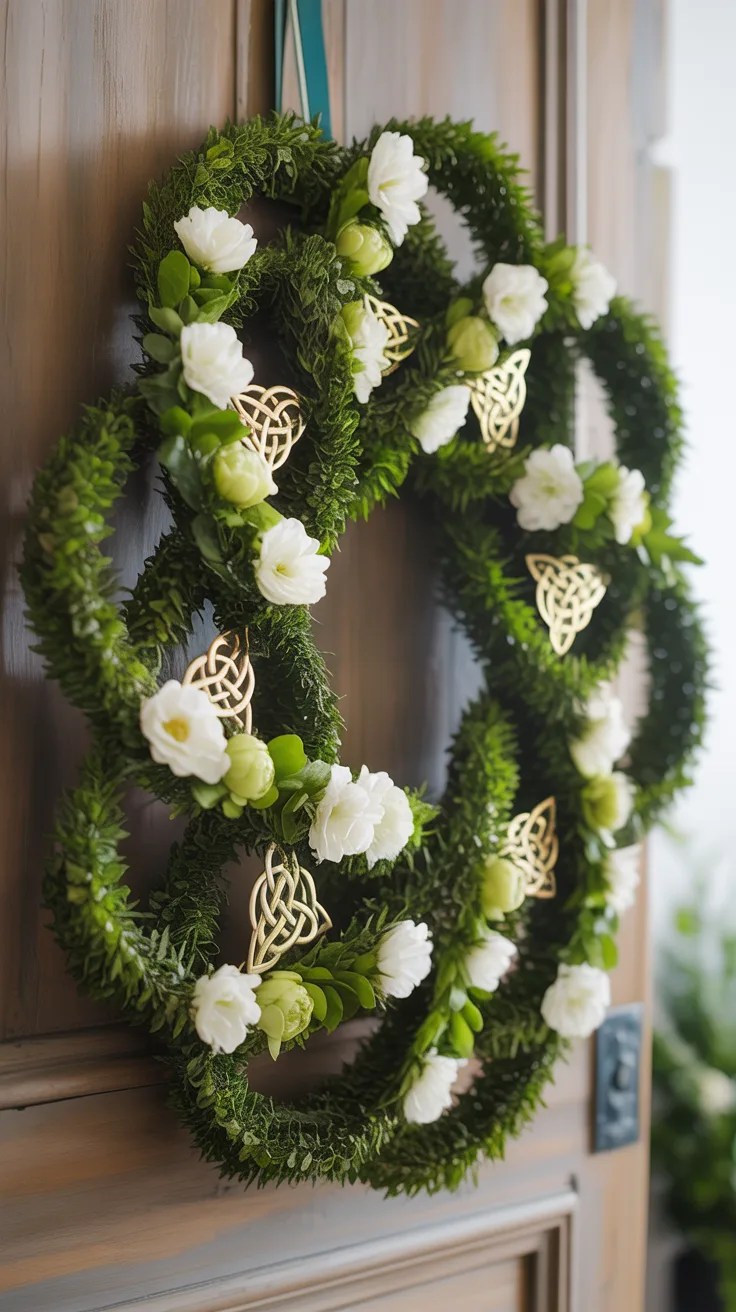 3. Celtic Knot-Inspired Floral Arrangement