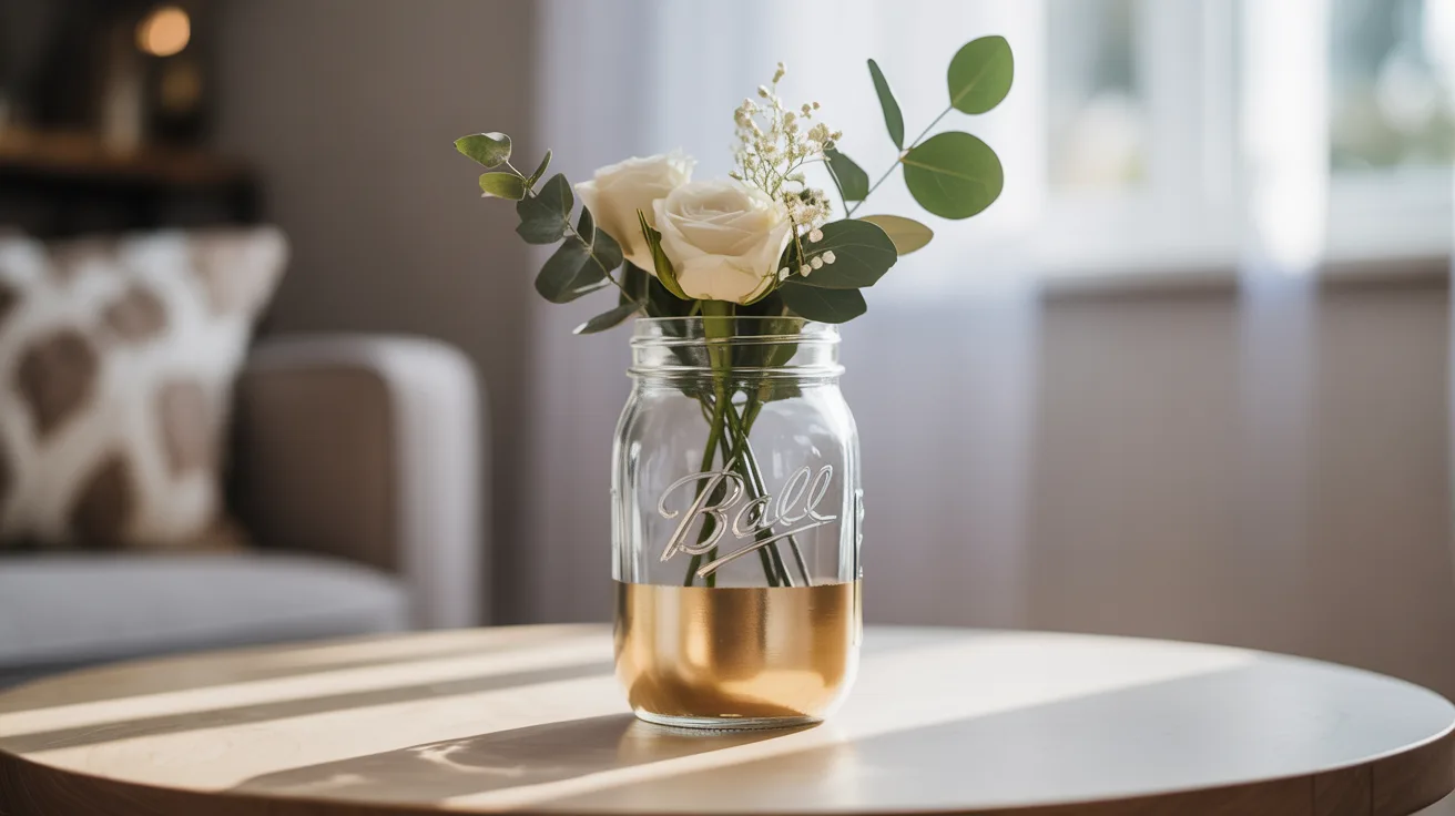 3. Gold-Dipped Modern Jar