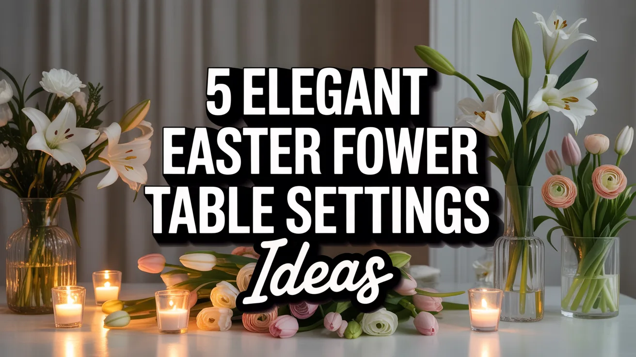 5 Elegant Easter Flower Table Settings Ideas hero image