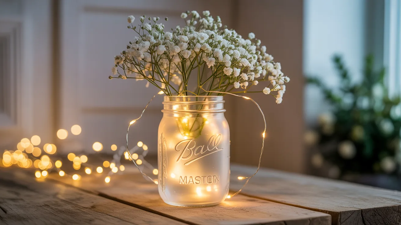 5. Fairy Light Mason Jar