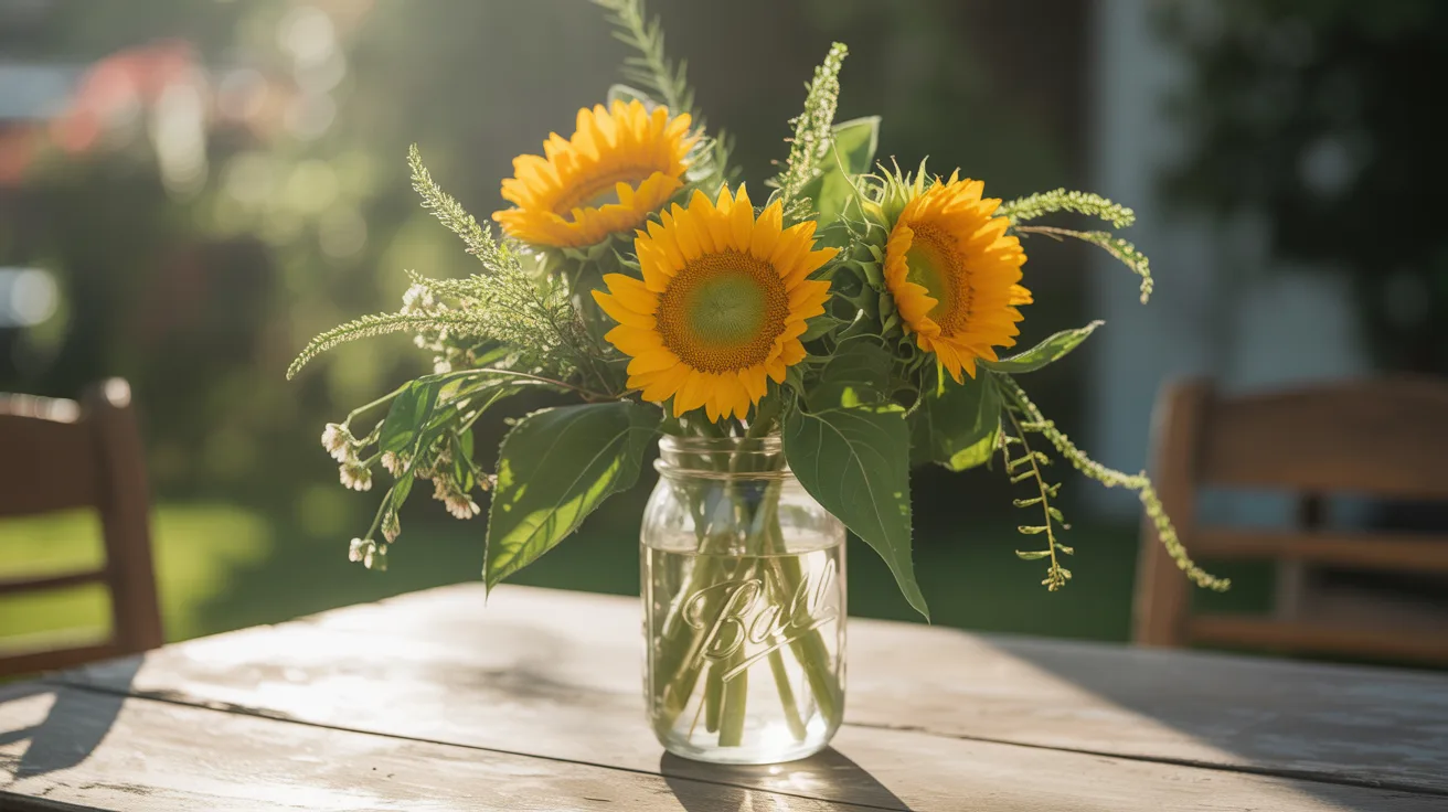 6. Sunflower Summer Jar