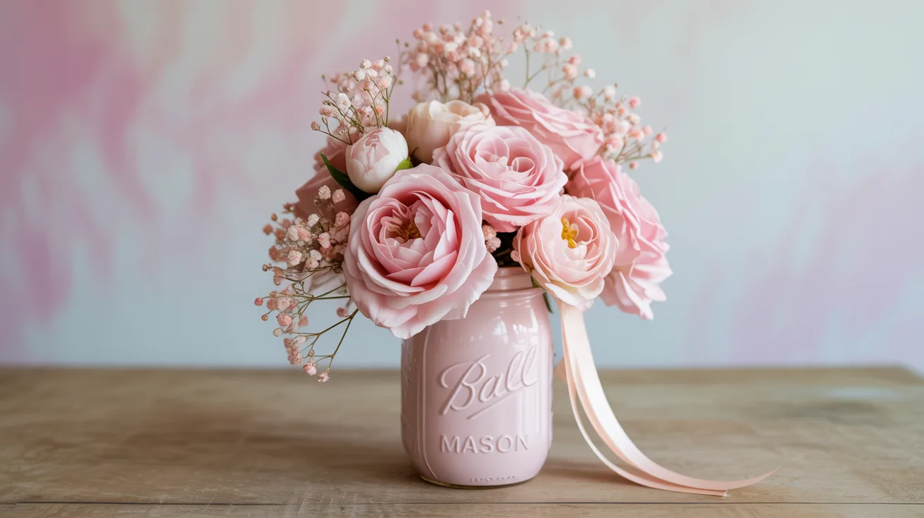 9. Pink Pastel Romantic Jar