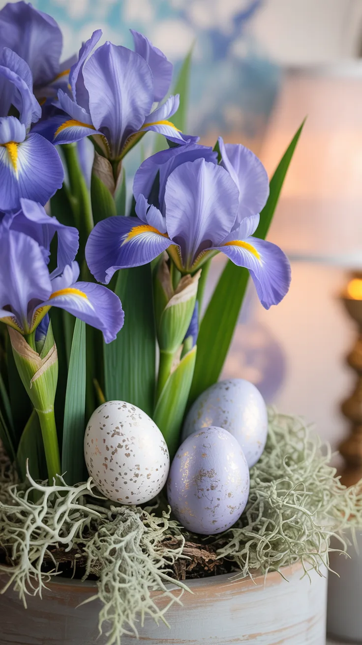 9. Speckled Egg and Iris Creation