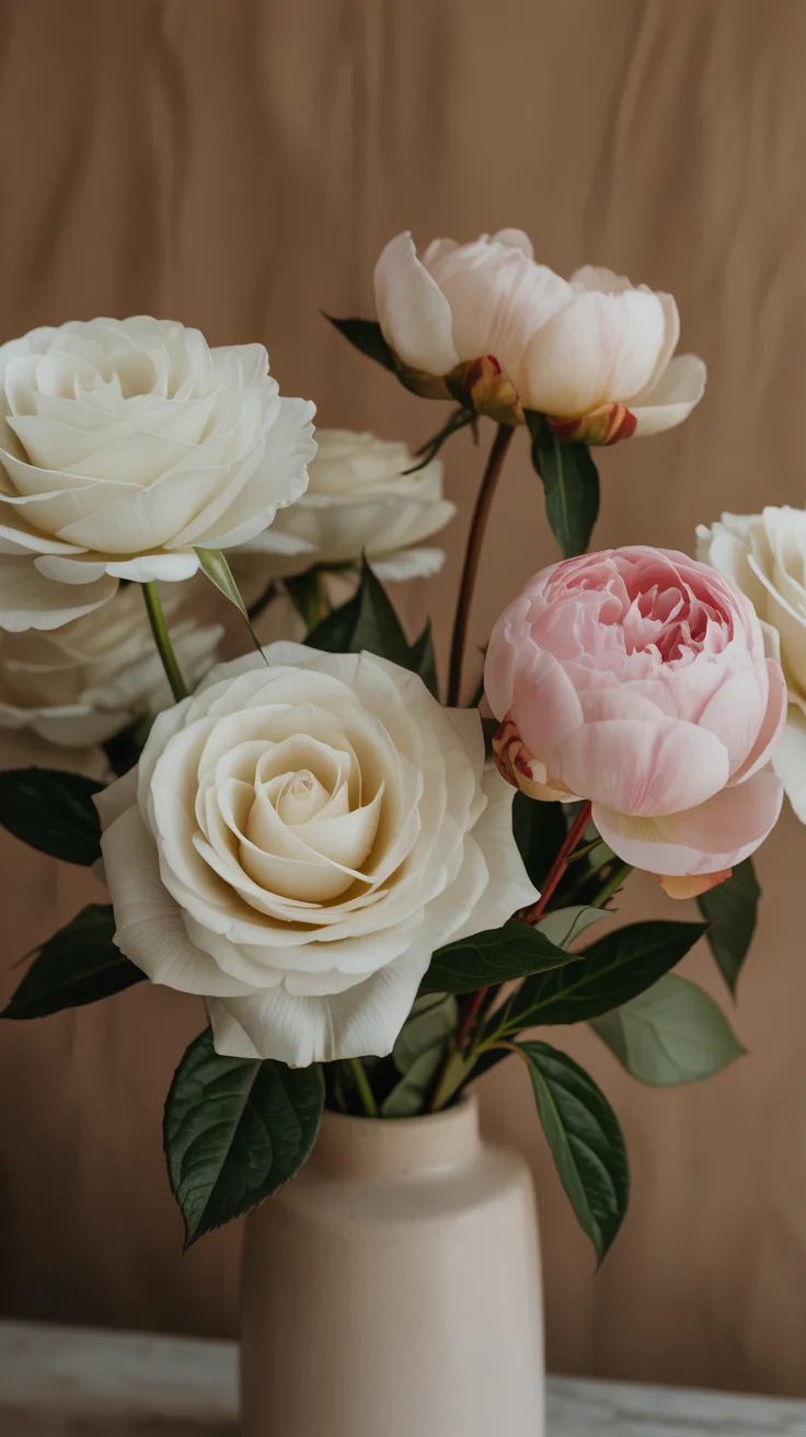 Classic White and Pastel Arrangement illustrative image