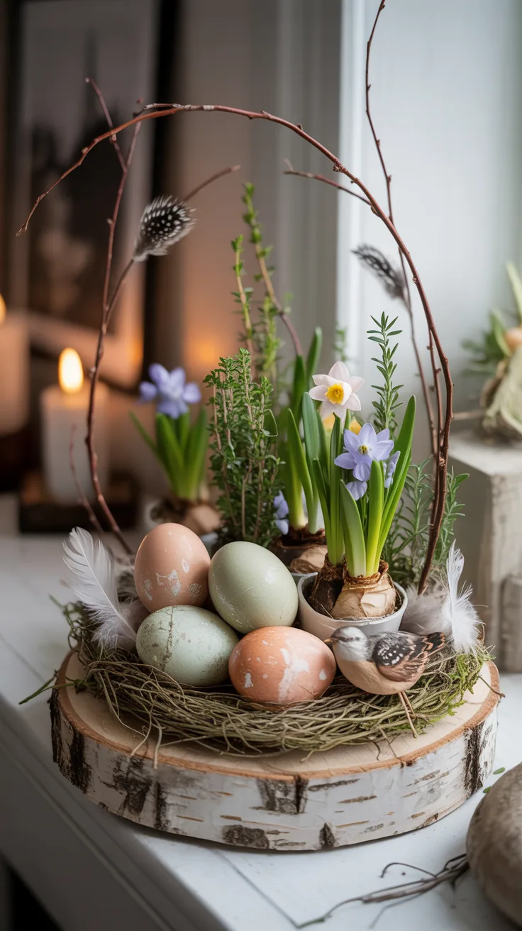 5. Easter Egg Nest Floral Displays