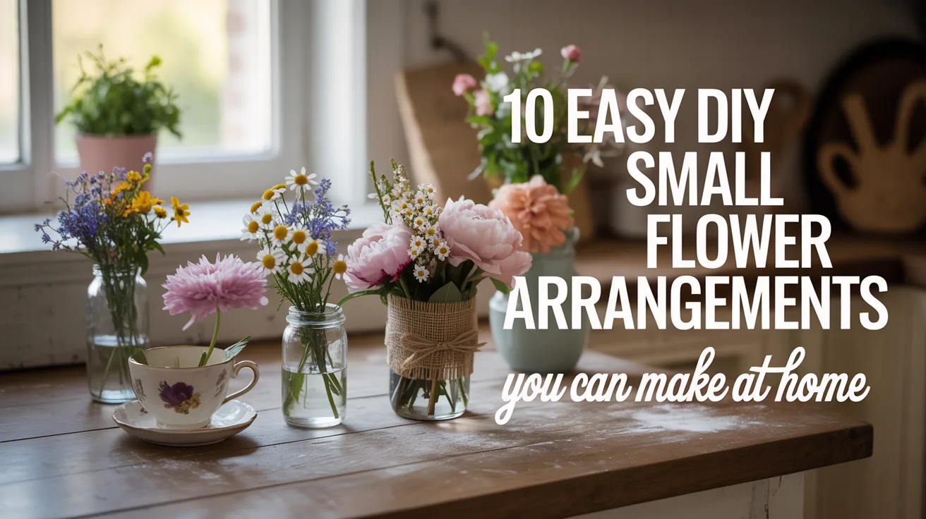 10 Easy DIY Small Flower Arrangements You Can Make at Home hero image