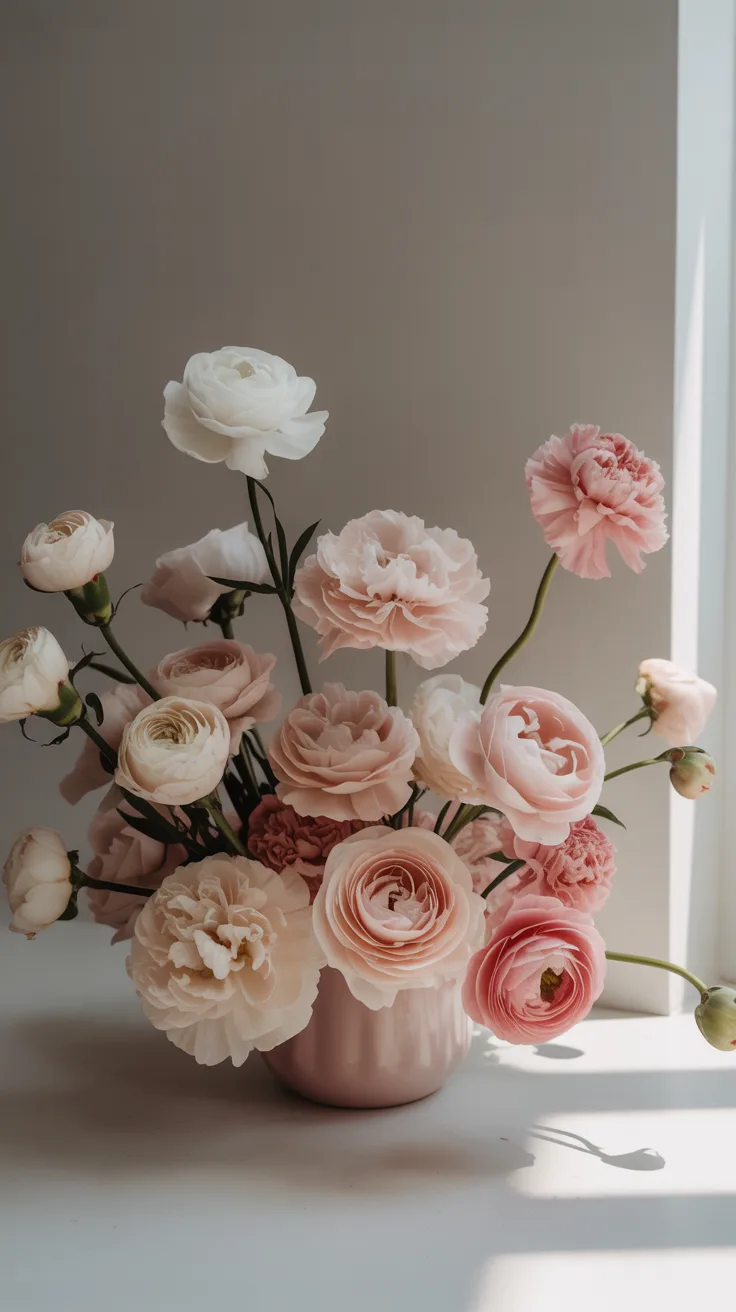 3. Monochromatic Floral Arrangements