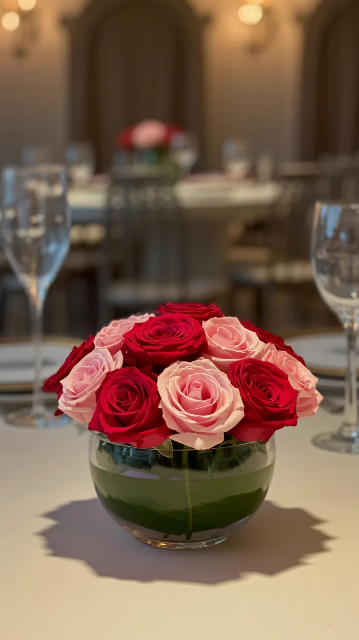 Classic Rose Bowl Arrangement