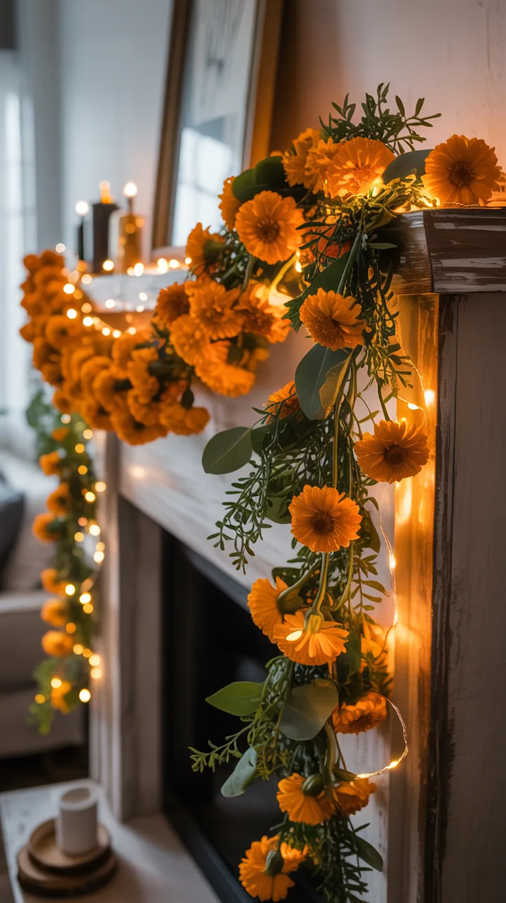 13. Make a Marigold Halloween Garland