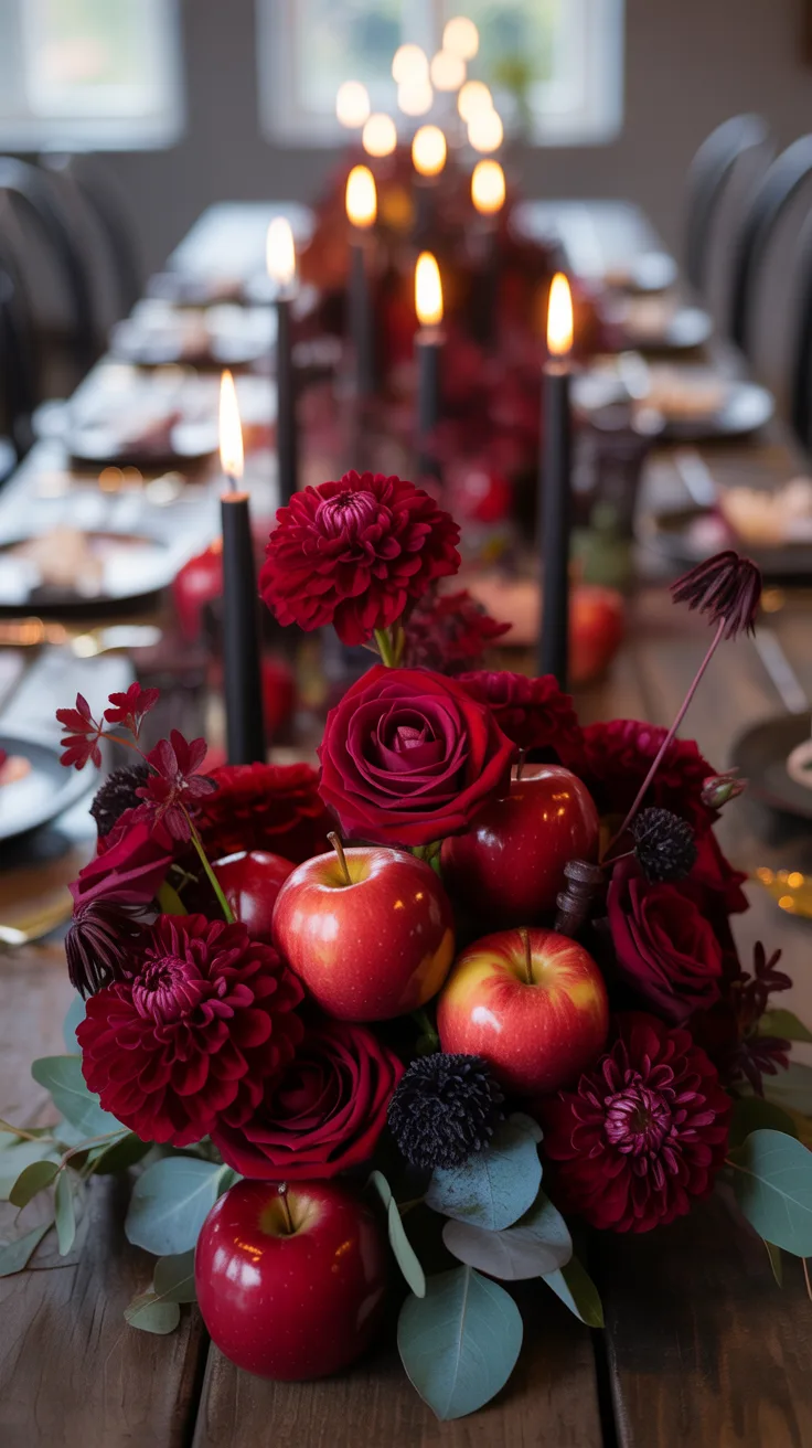 14. Create a Poison Apple Floral Centerpiece