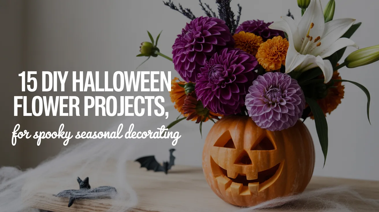 15 DIY Halloween Flower Projects for Spooky Seasonal Decorating