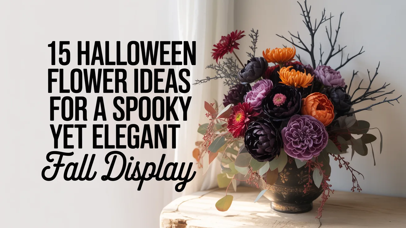 15 Halloween Flower Ideas for a Spooky Yet Elegant Fall Display