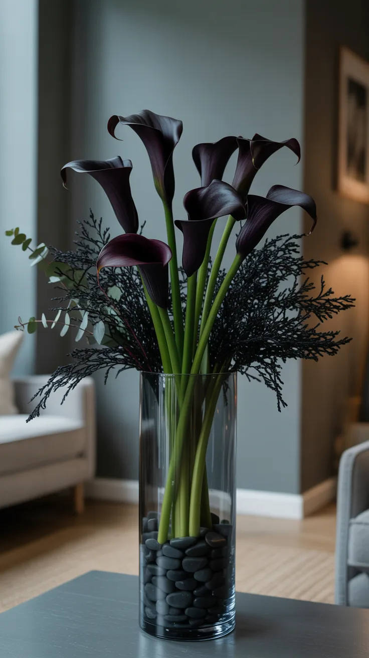 2. Black Calla Lilies