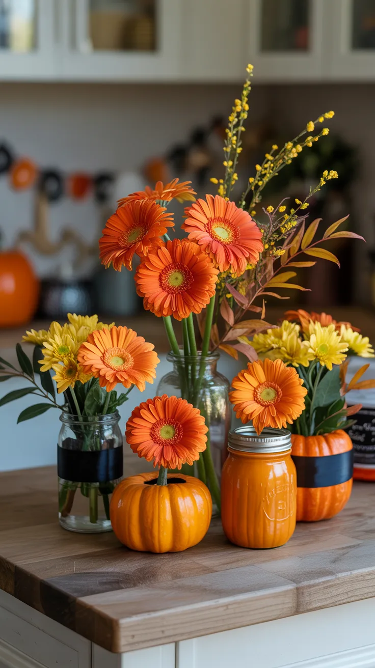 6. Orange Gerberas