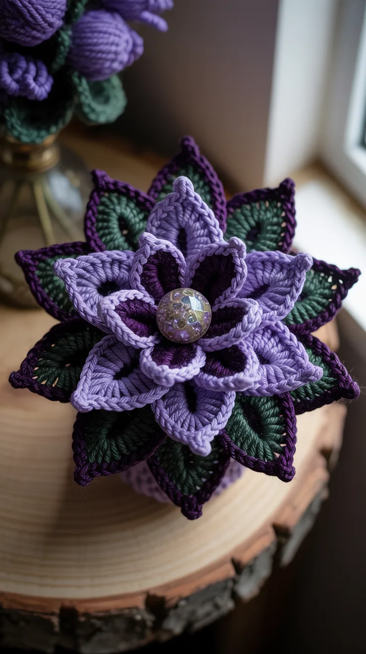 6. Witch's Bloom Crochet Flower