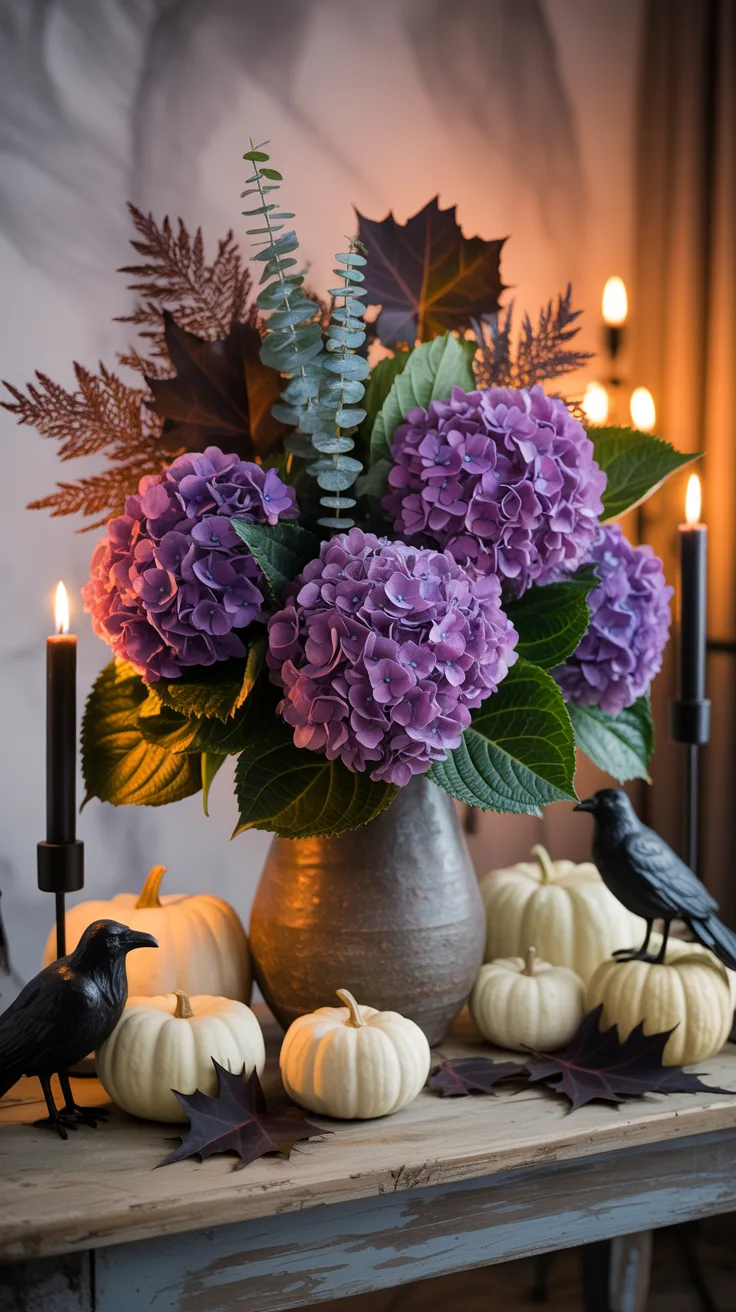 8. Purple Hydrangeas