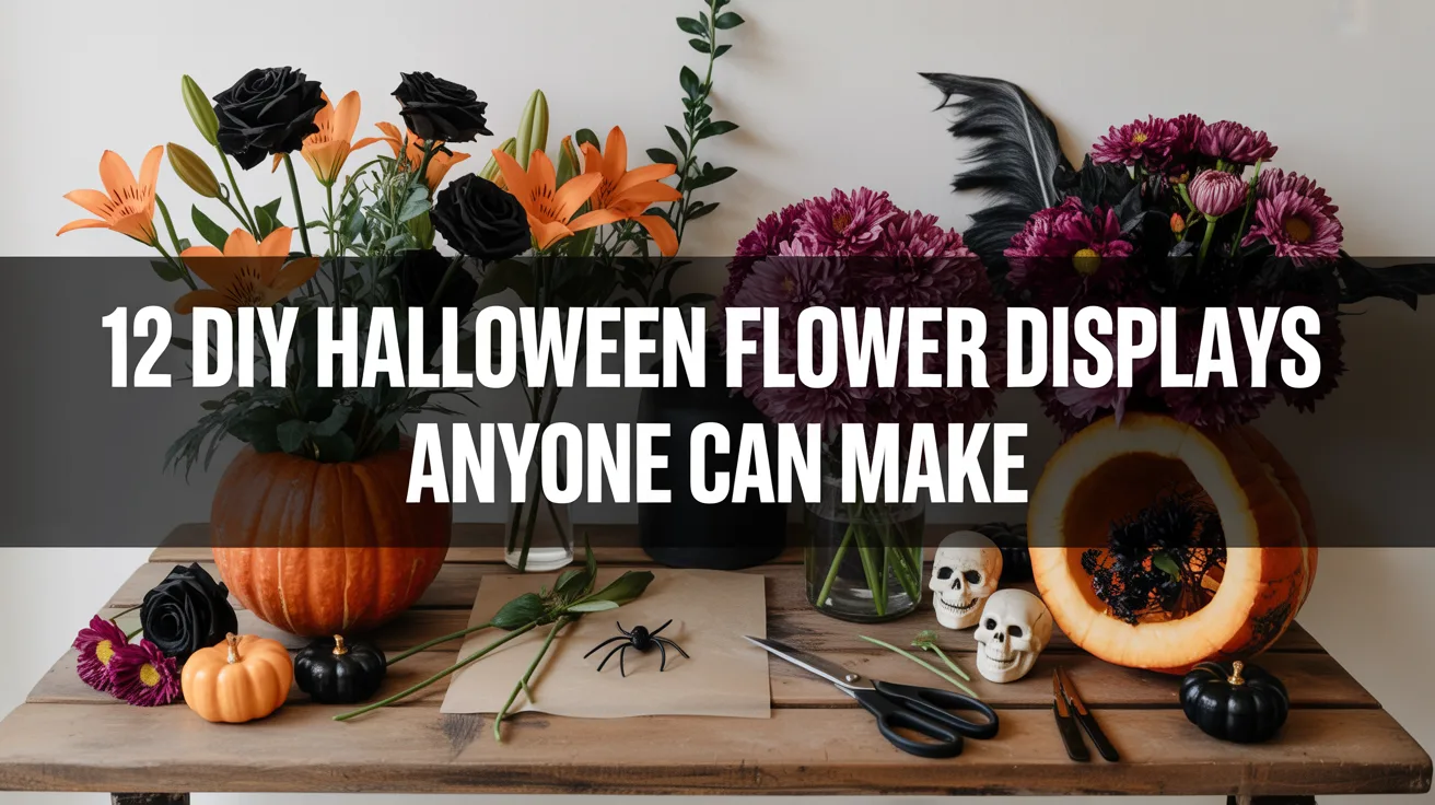 12 DIY Halloween Flower Displays Anyone Can Make hero image