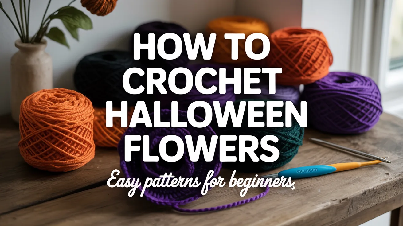 How to Crochet Halloween Flowers: Easy Patterns for Beginners