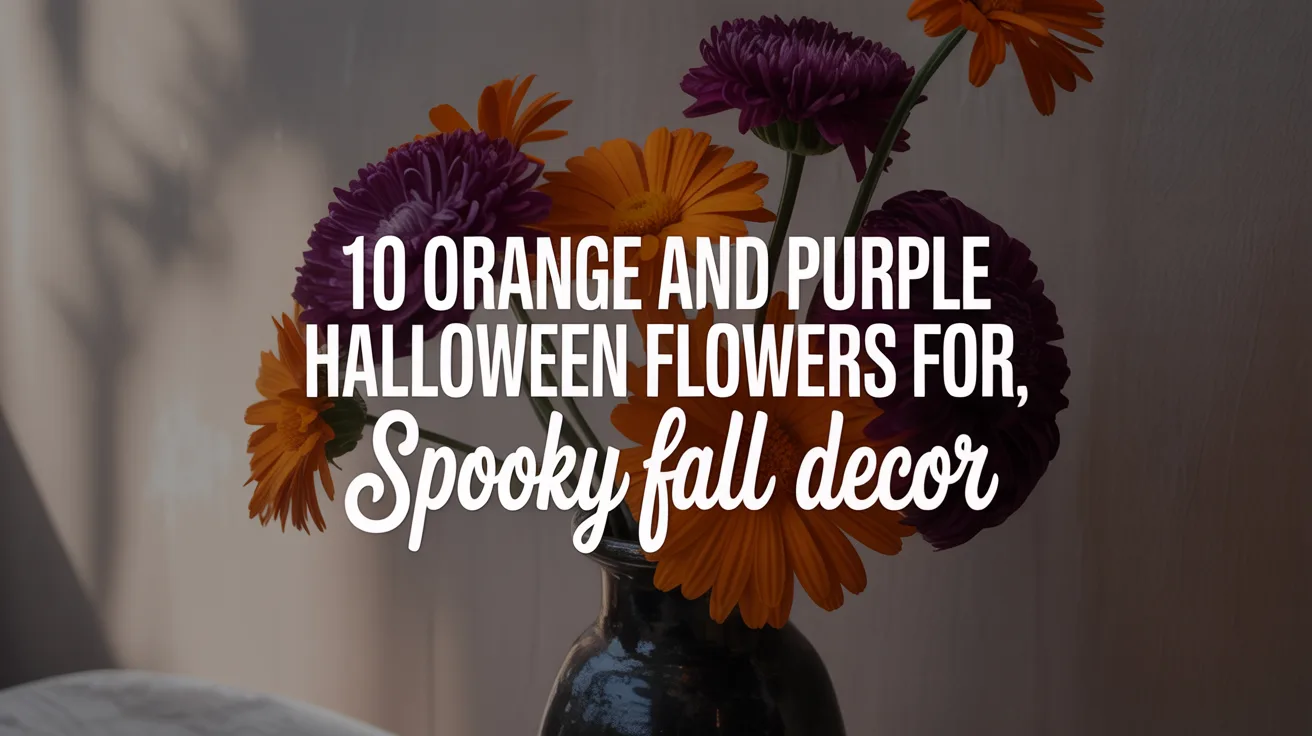 10 Orange and Purple Halloween Flowers for Spooky Fall Decor hero image