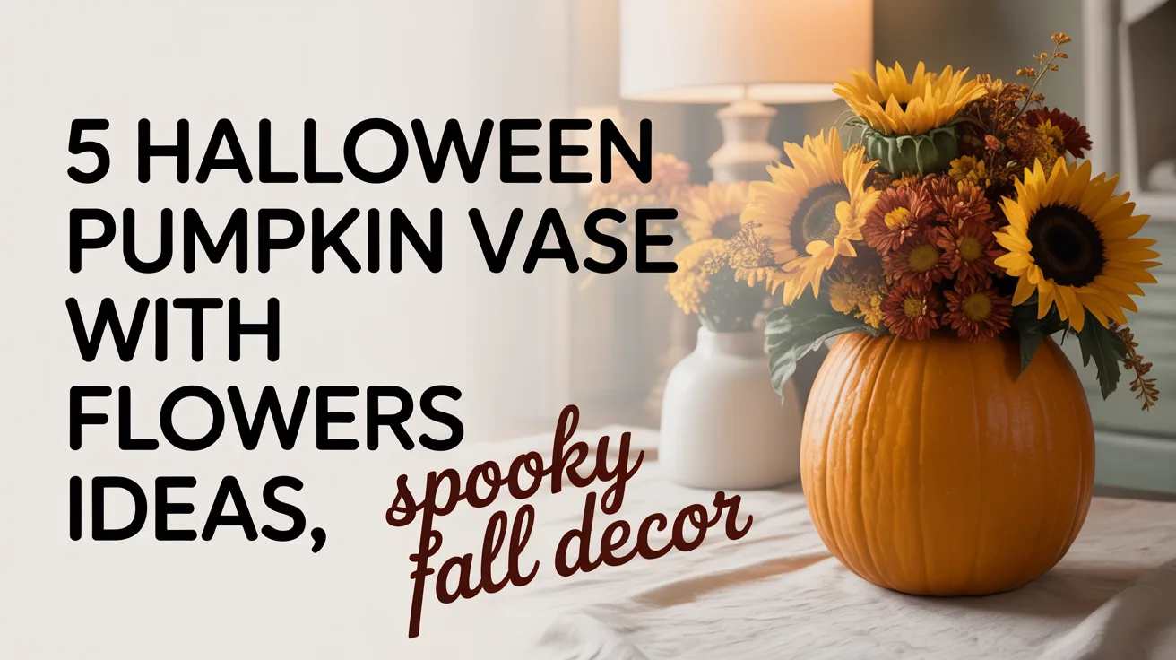 5 Halloween Pumpkin Vase With Flowers Ideas for Spooky Fall Decor hero image
