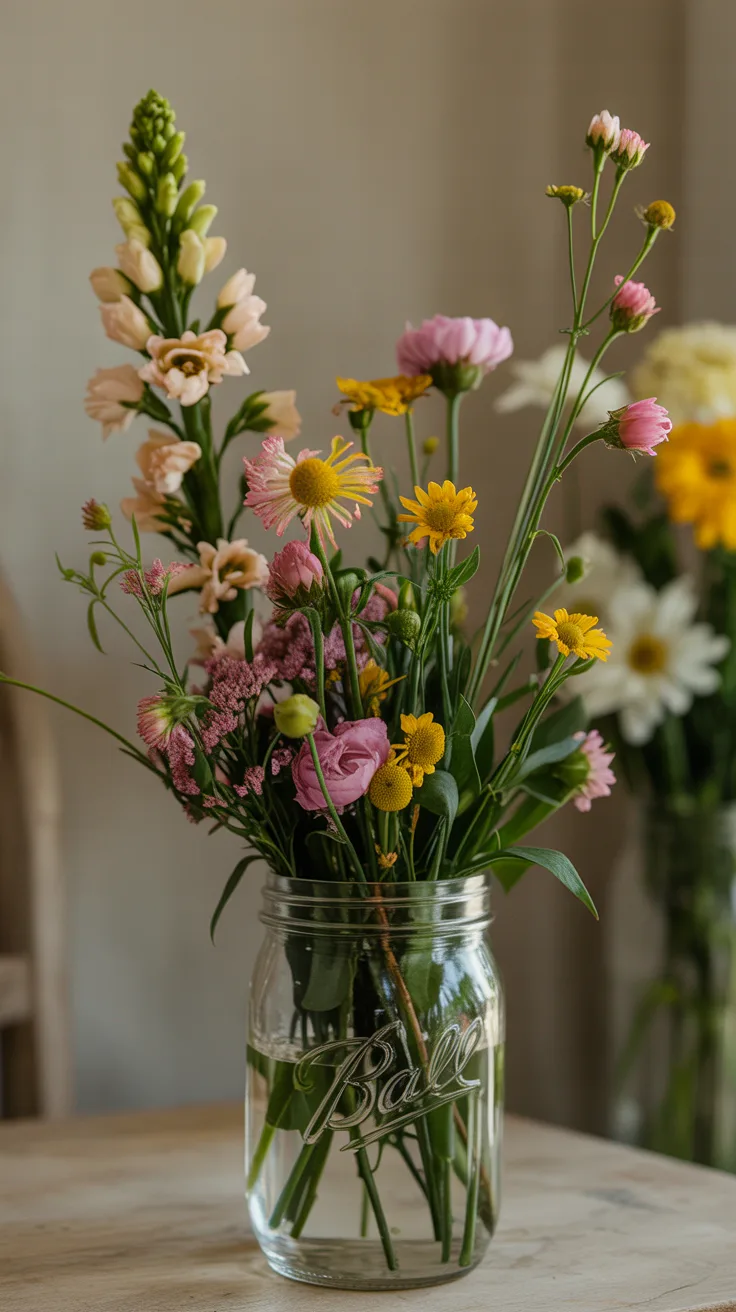 How to Make a Mason Jar Arrangement Look Professional