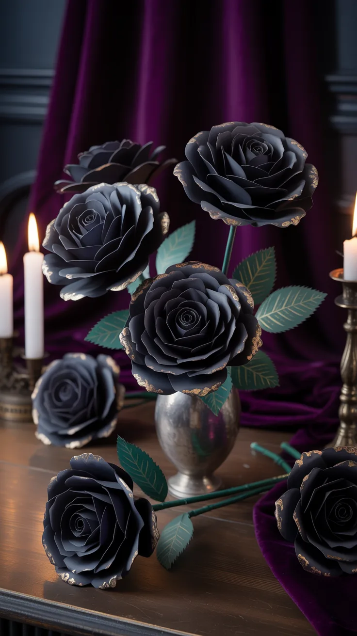 1. Gothic Black Roses