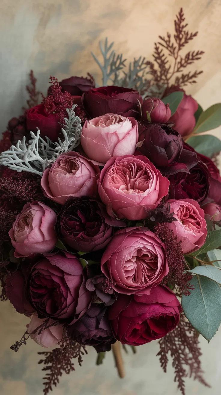 2. Deep Burgundy Rose Collection