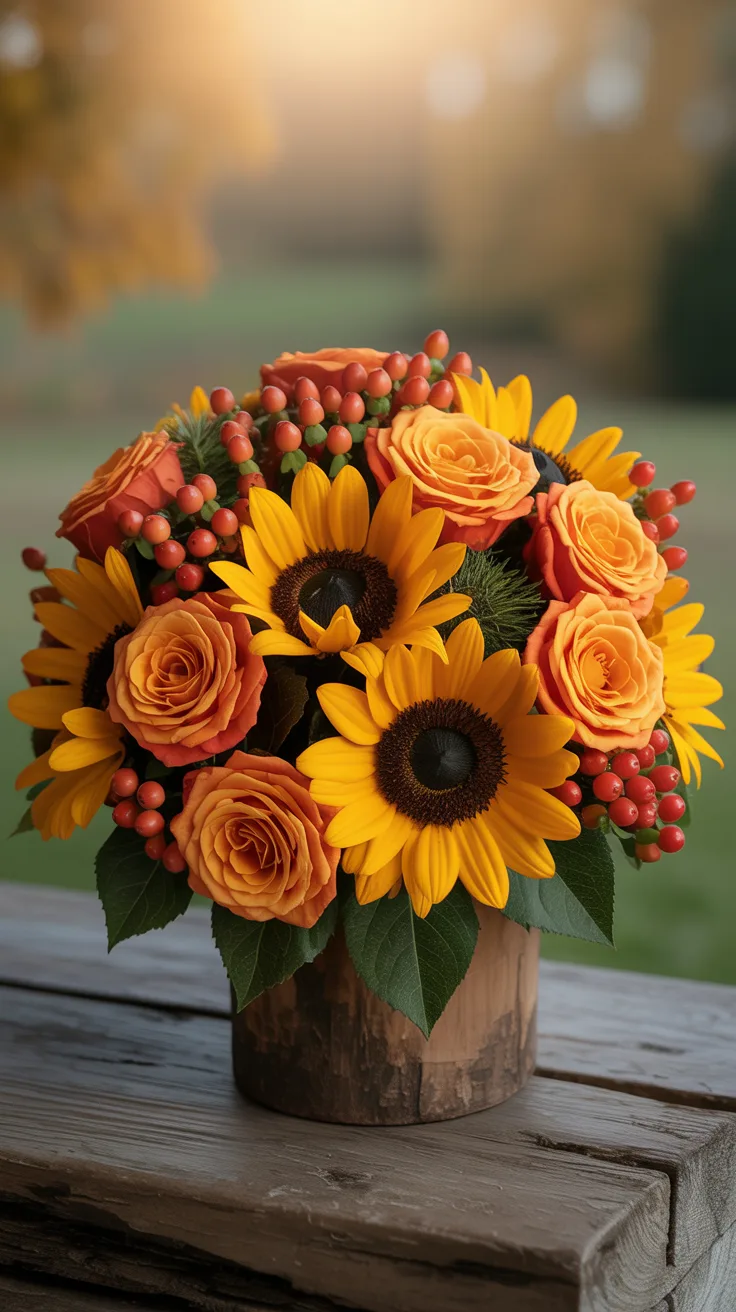 5. Pumpkin Patch Posy