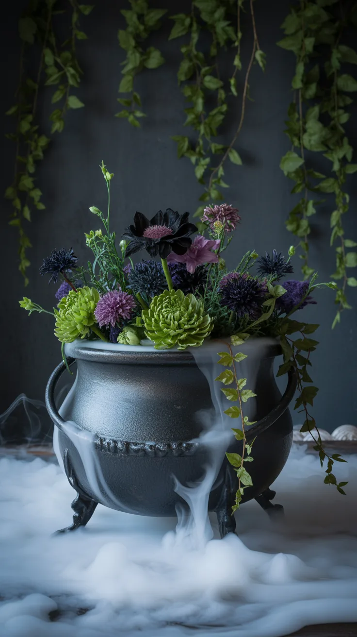 9. Witch's Cauldron Arrangement
