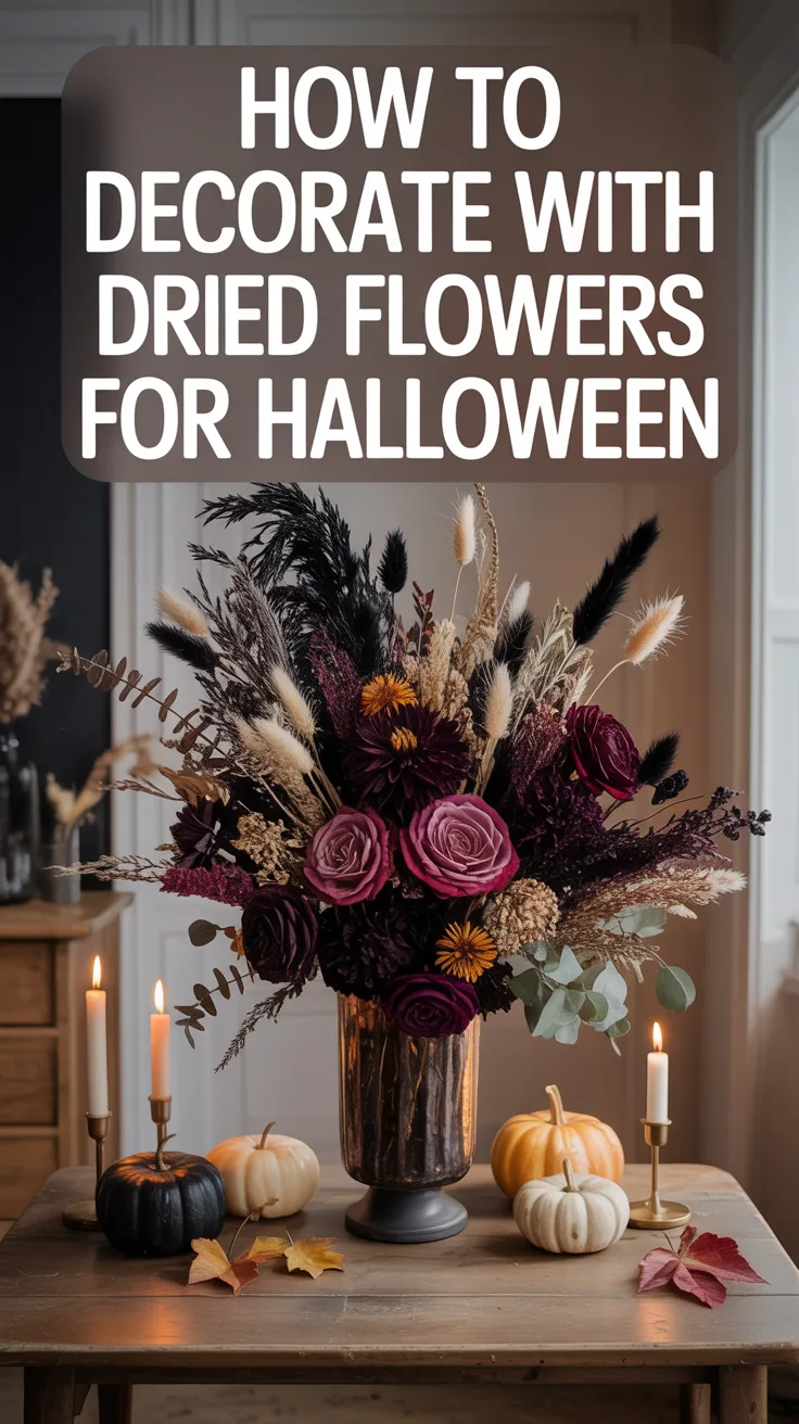 How to Decorate with Dried Flowers for Halloween
