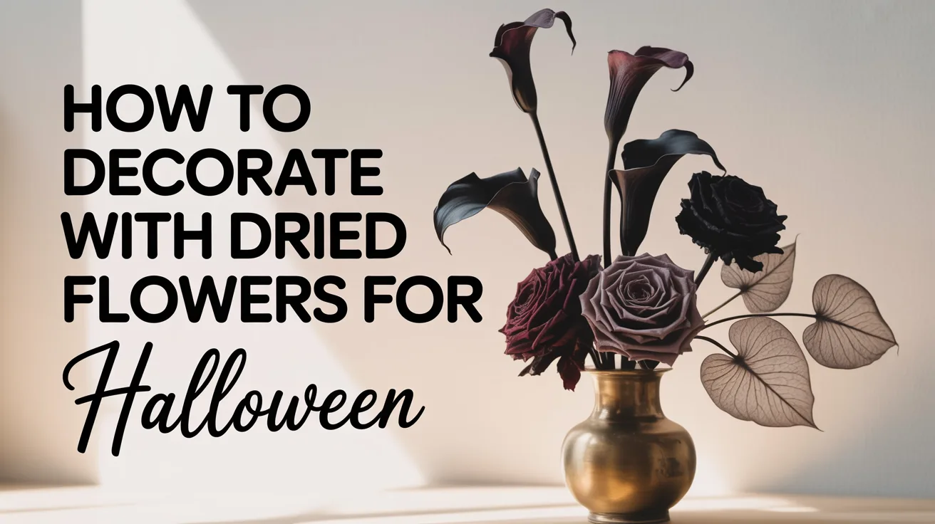 How to Decorate with Dried Flowers for Halloween hero image