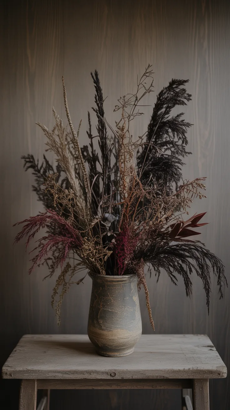 Step 3: Add Dark Grasses and Structural Botanicals