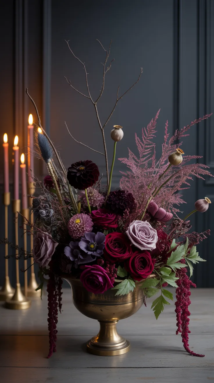 The Main Project: Gothic Midnight Dried Flower Arrangement