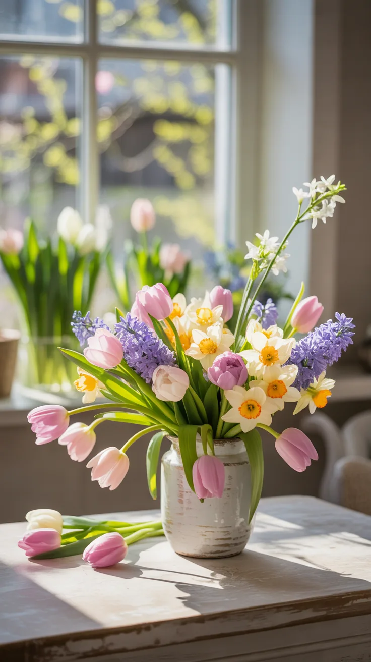 1. Spring Awakening: Pastel Garden Bouquet