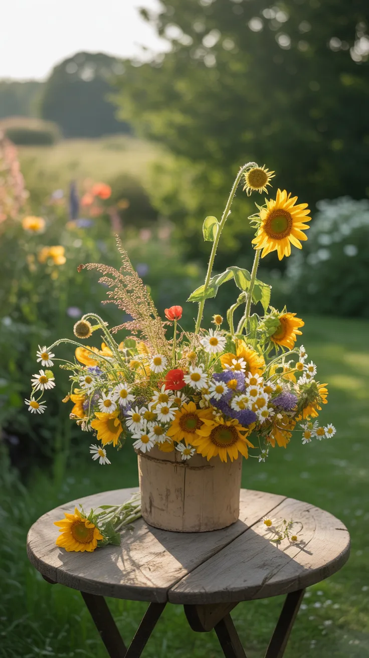 2. Summer Sunshine: Vibrant Wildflower Display