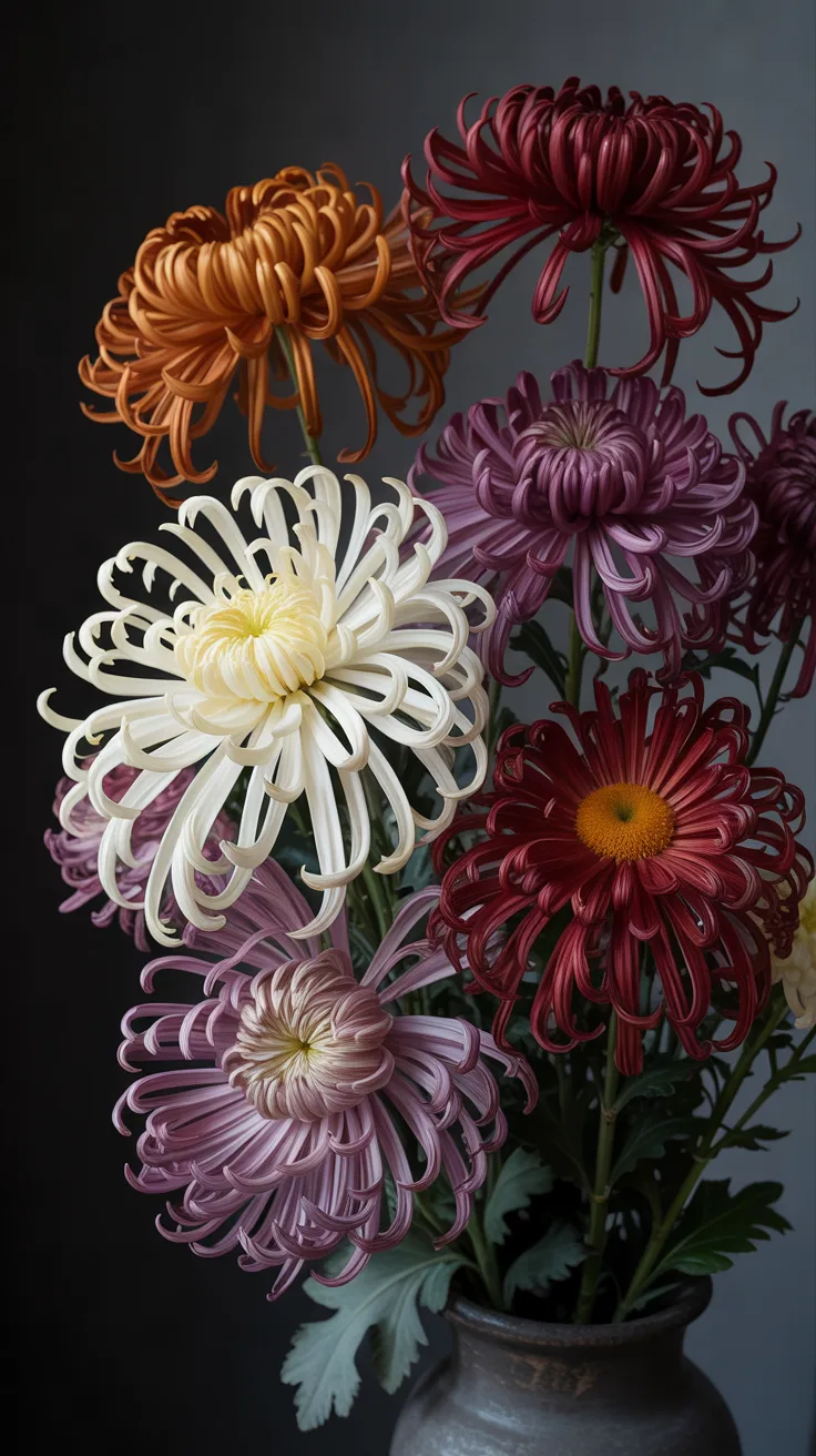 6. Spider Chrysanthemums