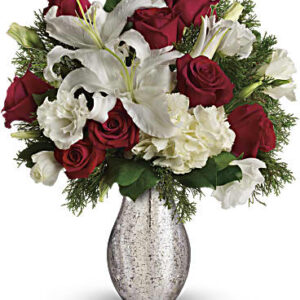 A Christmas Kiss | Mixed Bouquets | Same Day Flower Delivery | White | Teleflora