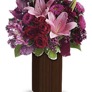 A Fine Romance Bouquet | Mixed Bouquets | Same Day Flower Delivery | Red | Teleflora