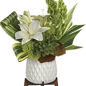 Artistic Angles Bouquet | Lilies | Same Day Flower Delivery | White | Teleflora