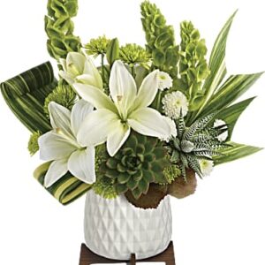 Artistic Angles Bouquet | Lilies | Same Day Flower Delivery | White | Teleflora