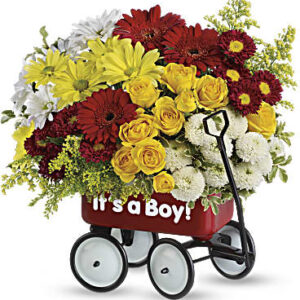 Baby's Wow Wagon | Mixed Bouquets | Same Day Flower Delivery | Multi-Colored | Teleflora