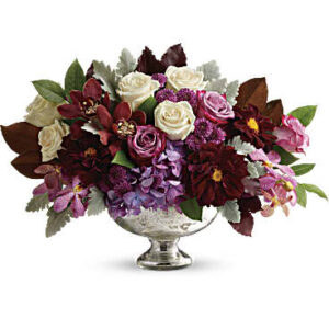 Beautiful Harvest Centerpiece Bouquet | Mixed Bouquets | Same Day Flower Delivery | Purple | Teleflora