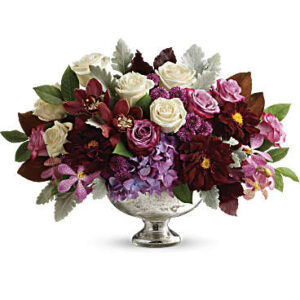 Beautiful Harvest Centerpiece Bouquet | Mixed Bouquets | Same Day Flower Delivery | Purple | Teleflora
