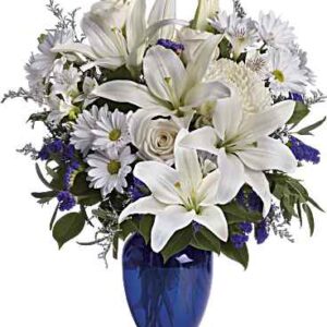Beautiful In Blue Bouquet | Mixed Bouquets | Same Day Flower Delivery | Teleflora
