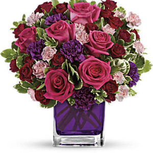 Bejeweled Beauty Bouquet | Roses | Same Day Flower Delivery | Red | Teleflora